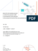 σ f = Mc/I = 3M/2tc² I = 2tc³/3