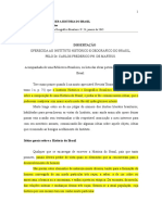 Como Se Deve Escrever a História Do Brasil