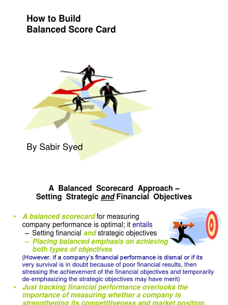Building a Balanced Scorecard Guide | PDF | Strategic Management ...