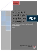 Introdução à Metodologia da Pesquisa Científica e Tecnológica