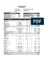 Ficha Técnico-Económica: Parametros Generales: Resumen Contable