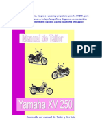 Yamaha XV 250 Manual de Taller