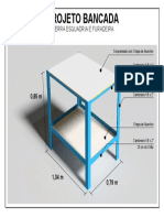 Projeto bancada com serra, esquadria e furadeira
