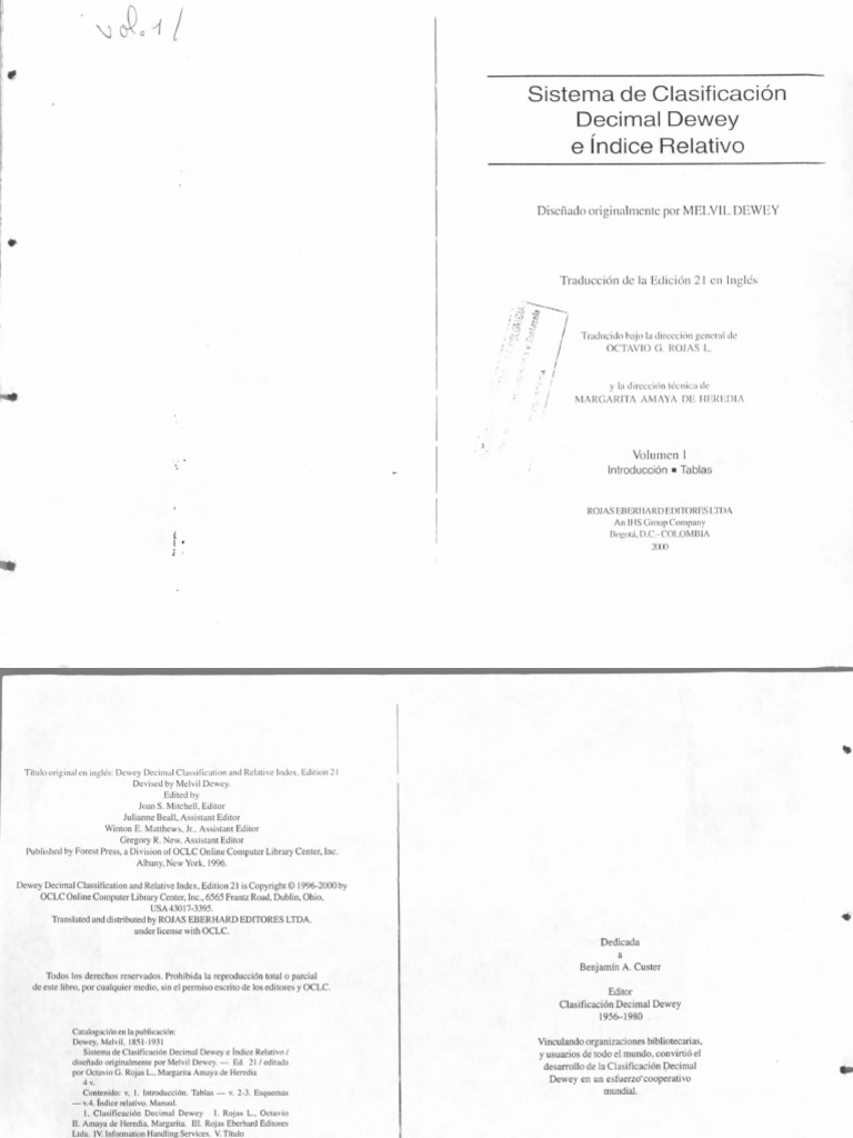 SCDD 21 V1 Tablas PDF | PDF | Catalogação | Publicação