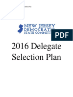 2016 NJ Democratic Delegate Selection Plan