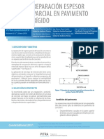 Boletin 1-2018 Reparación Espesor Parcial en Pavimento Rígido