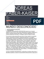 Andreas Faber Mundo Desconocido