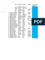 Resumen Asistencias Febrero - Mayo