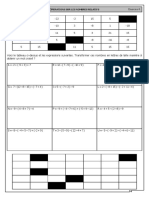 Chap 9 - Exercices 6 - Calculs Enchainés (Mots Croisés) - CORRIGE