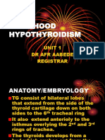 Childhood Hypothyroidism