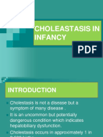 Cholestasis in Infancy
