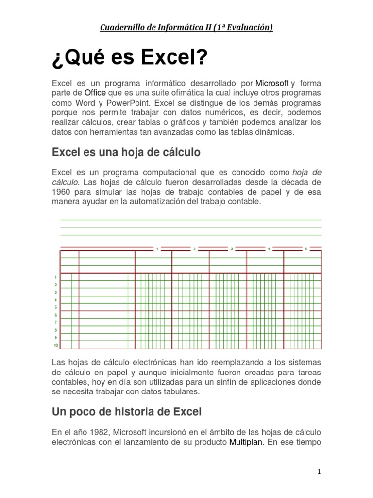 Cuadernillo de Informatica II | PDF | Fórmula | Microsoft Excel