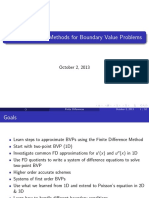 Finite Difference Methods for Solving Boundary Value Problems
