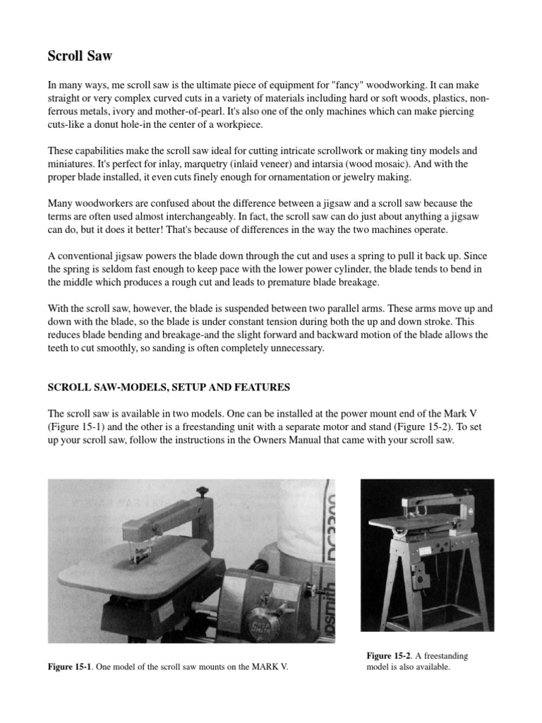 Basic Scroll Saw PDF Wood Veneer Woodworking