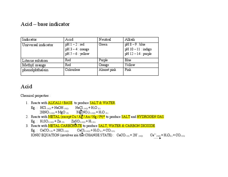 Acid | PDF