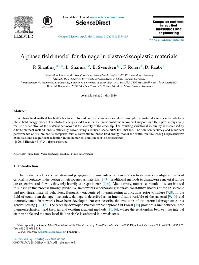 Phase Field Model for Viscoplastic Damage | PDF | Fracture Mechanics ...