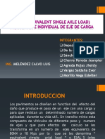 ESALS Equivalent Single Axle Load 