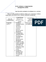 0 Model de Evaluare A Competentelor