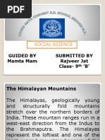 Social Science: Guided by Mamta Mam Submitted by Rajveer Jat Class-9 B'