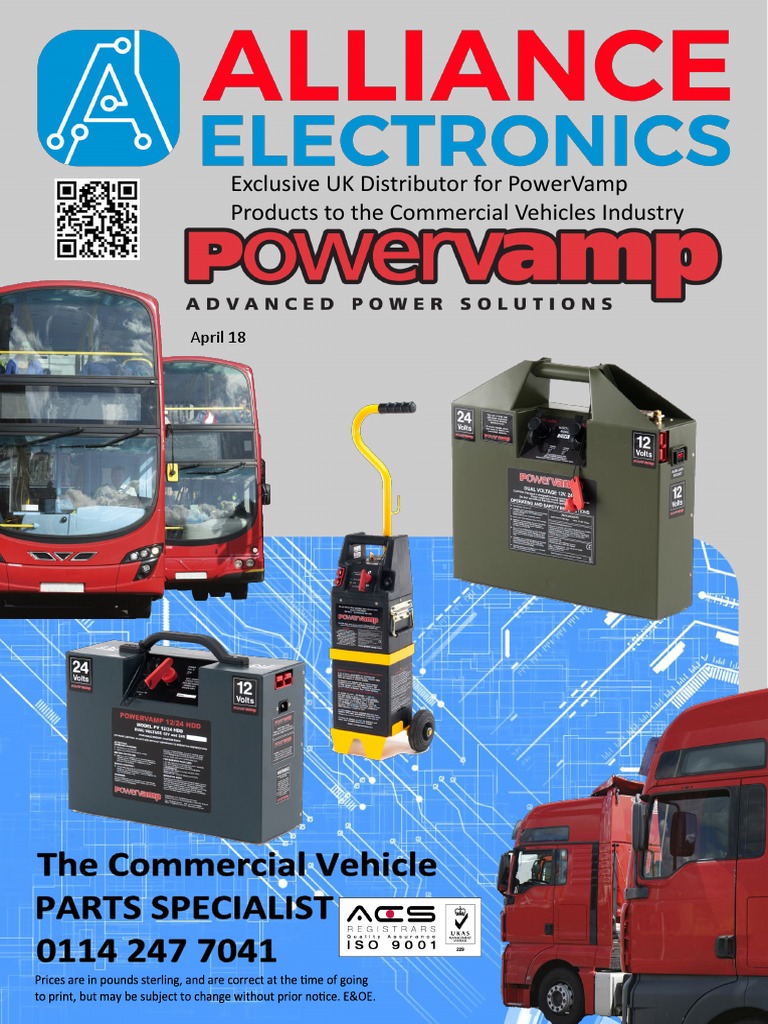 Alliance Electronics LTD Powervamp Products 2018 | PDF | Battery ...