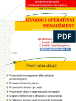 Modul 1 Proizvodni I Operativni Menadzment - Predavanja Apeiron