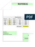 Material and Energy Balance of Urea Reactor and Stripper Saipem Process