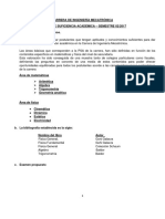 PSA Ing. Mecatrónica: Requisitos y Contenidos Matemáticas y Física