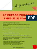 Grammatica Preposizione Con I Mesi