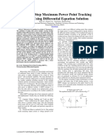 A Variable Step Maximum Power Point Tracking Method Using Differential Equation Solution