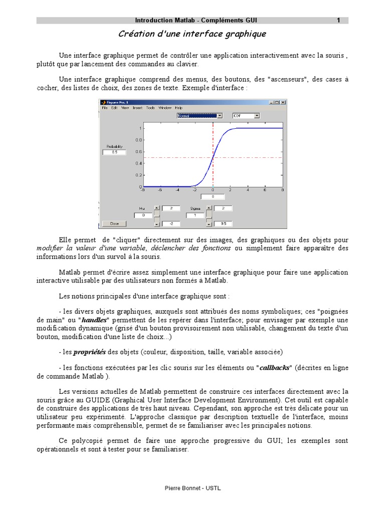 Création D'une Interface Graphique | PDF | Graphical User Interfaces ...
