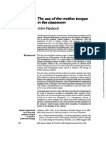 The Use of The Mother Tongue PDF