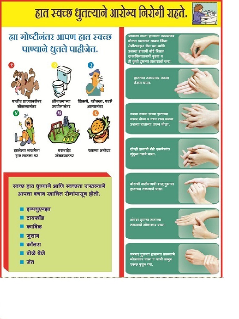 Handwashing in Marathi PDF