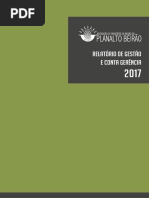 Relatório da conta de gerência de 2017