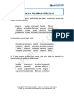 Ejercicio Acentuacion de Las Palabras Esdrujulas 60 PDF