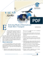 Selecting Modes of Trasnportation