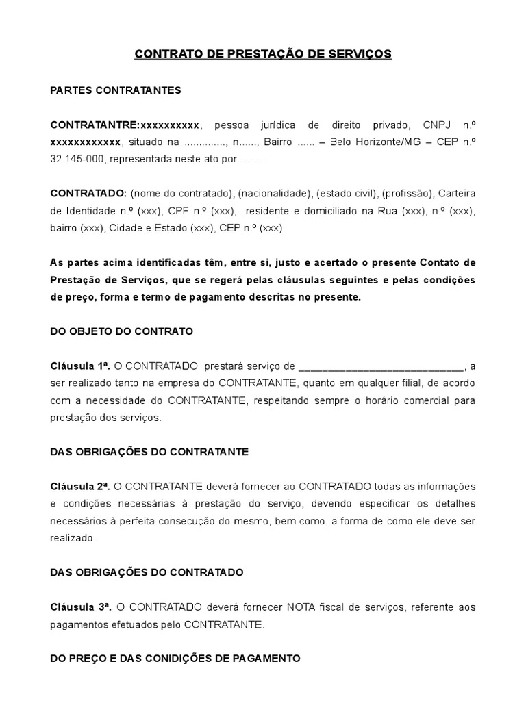 A Empresa Xlx Ltda Com Atividade Prestação De Serviço