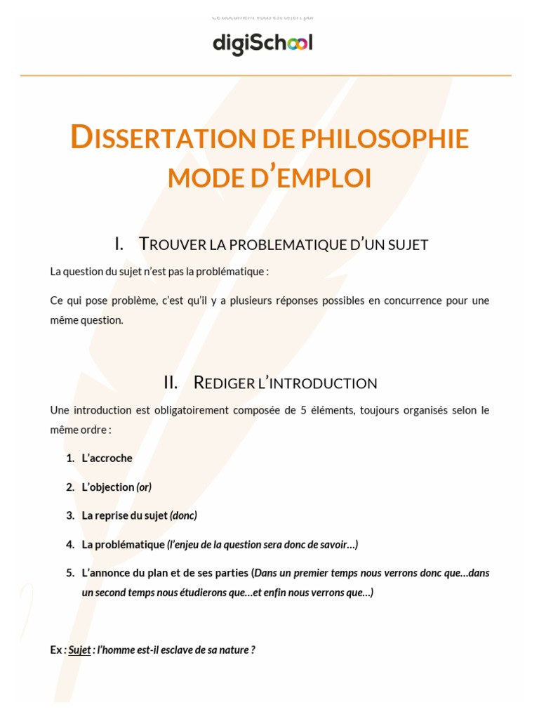 Bac Stmg Philo Explication De Texte Faire Une Dissertation de Philosophie Philo Bac STMG | PDF | Bonheur | La  nature