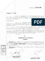 Jubilación de Pérez Hualde