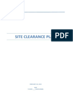 25 Site Clearance Plan