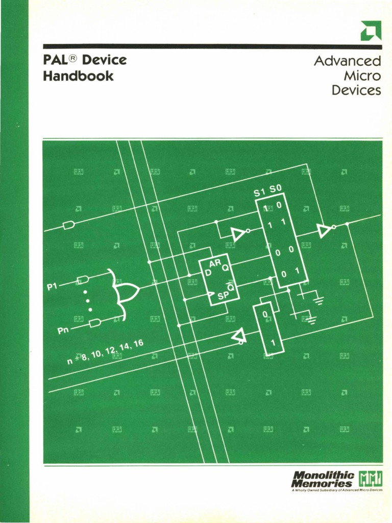 AMD-MMI PAL Device Databook (1988) PDF | PDF | Logic Gate | Electronic ...