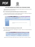 3 - Guía para Referenciar Normas APA Utilizando Microsoft Word