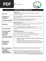 lesson plan  - intro para