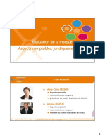 P5E9 Diapo Evaluation de La Marque Aspects Comptables Fiscaux Et Juridiques