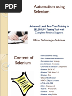 Advanced Selenium Autoamtion Real Time Support