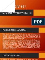 Análisis estructural avanzado