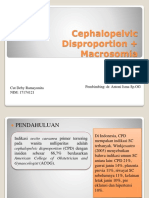 Cephalopelvic Disproportion + Macrosomia