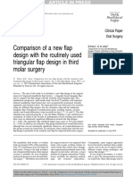 Comparison of A New Flap Design With The Routinely Used Triangular Flap Design in Third Molar Surgery