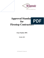 FM Approval of Firestop Contractors