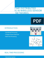 Real Time Distributed Processing in Wireless Sensor Networks