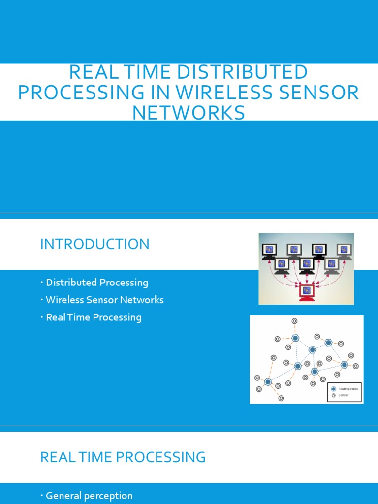 Real-Time Processing in Sensor Networks | PDF | Algorithms And Data ...